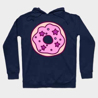 Pink Frosted Star Donut Hoodie